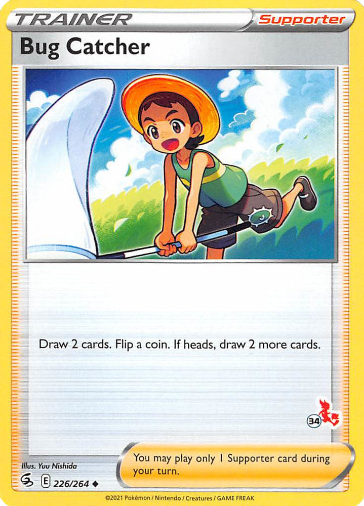 Bug Catcher (226/264) (Cinderace Stamp #34) [Battle Academy 2022] Pokémon