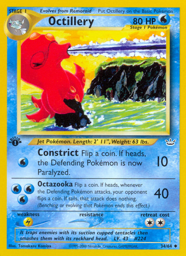 Octillery (34/64) [Neo Revelation 1st Edition] Pokémon
