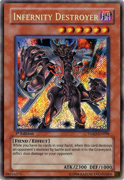 Infernity Destroyer [TSHD-EN098] Secret Rare Yu-Gi-Oh!