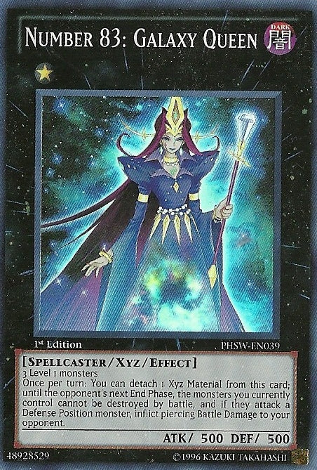 Number 83: Galaxy Queen [PHSW-EN039] Super Rare Yu-Gi-Oh!