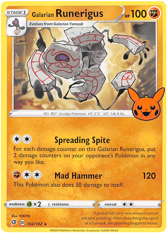 Galarian Runerigus (102/192) [Trick or Trade 2023] Pokémon