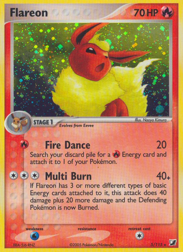 Flareon (5/115) [EX: Unseen Forces] Pokémon