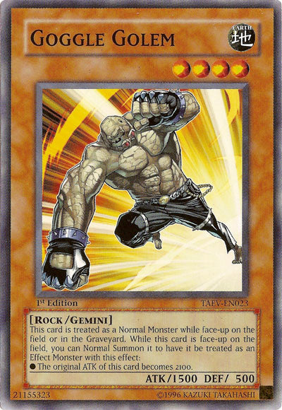 Goggle Golem [TAEV-EN023] Common Yu-Gi-Oh!