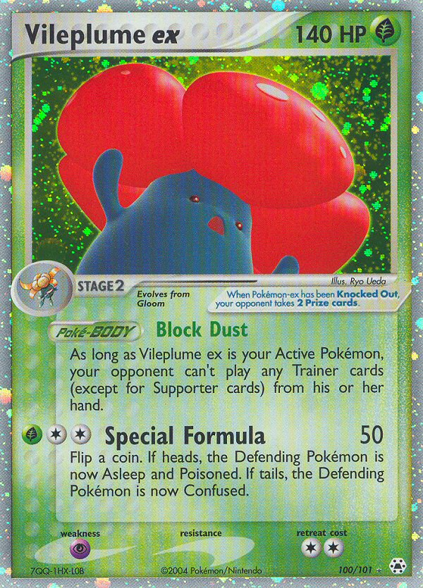 Vileplume ex (100/101) [EX: Hidden Legends] Pokémon