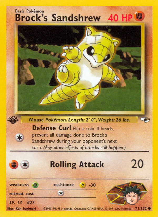 Brock's Sandshrew (71/132) [Gym Heroes 1st Edition] Pokémon