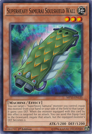 Superheavy Samurai Soulshield Wall [MP15-EN135] Common Yu-Gi-Oh!
