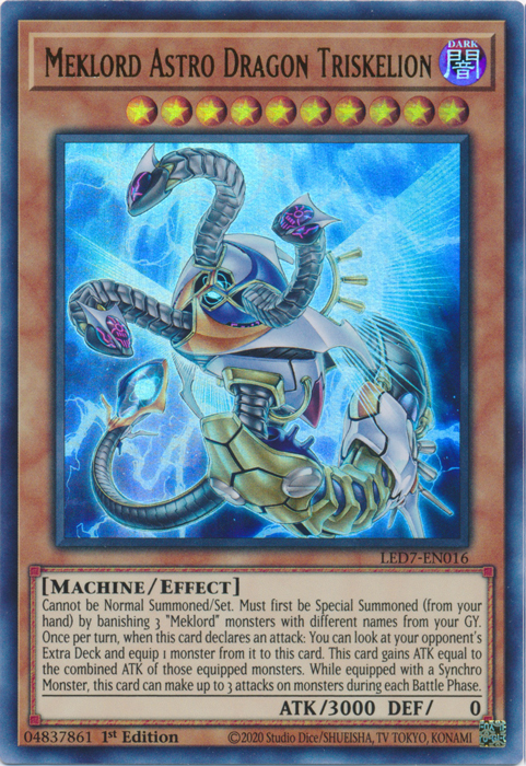 Meklord Astro Dragon Triskelion [LED7-EN016] Ultra Rare Yu-Gi-Oh!