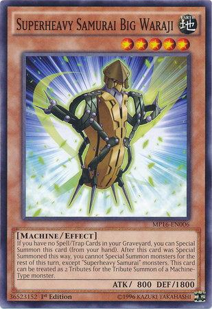 Superheavy Samurai Big Waraji [MP16-EN006] Common Yu-Gi-Oh!
