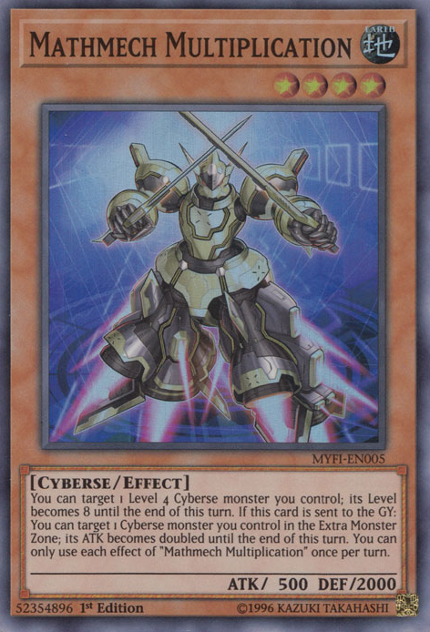 Mathmech Multiplication [MYFI-EN005] Super Rare Yu-Gi-Oh!