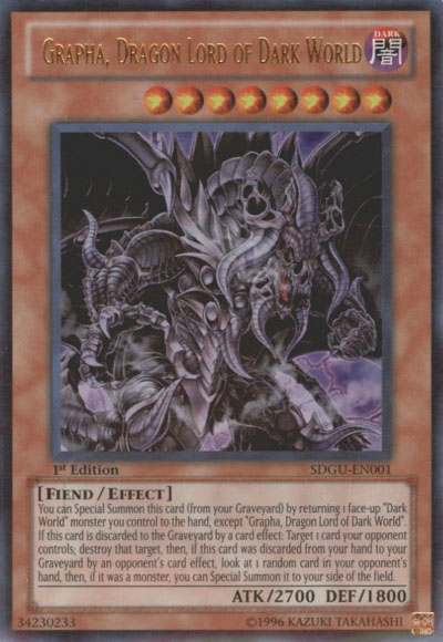 Grapha, Dragon Lord of Dark World [SDGU-EN001] Ultra Rare Yu-Gi-Oh!