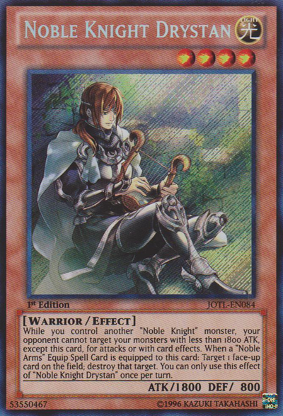 Noble Knight Drystan [JOTL-EN084] Secret Rare Yu-Gi-Oh!