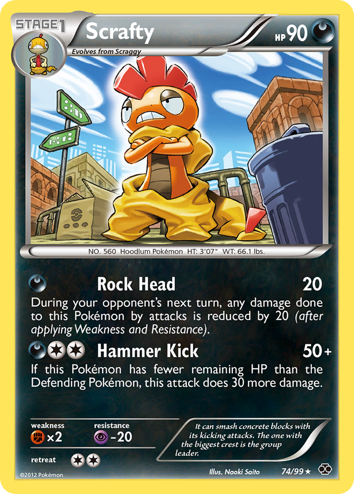 Scrafty (74/99) [Black & White: Next Destinies] Pokémon
