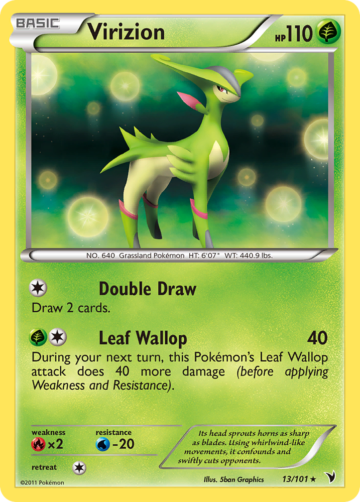 Virizion (13/101) [Black & White: Noble Victories] Pokémon