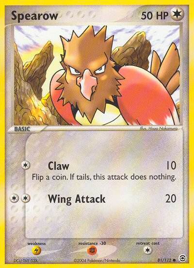 Spearow (81/112) [EX: FireRed & LeafGreen] Pokémon