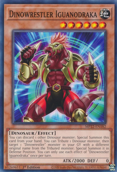 Dinowrestler Iguanodraka [MP22-EN182] Common Yu-Gi-Oh!