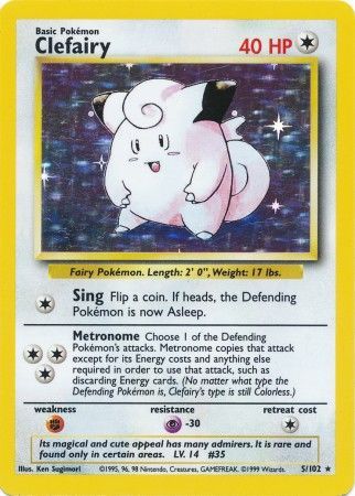 Clefairy (5/102) [Base Set Unlimited] Pokémon