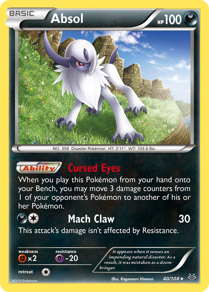 Absol (40/108) [XY: Roaring Skies] Pokémon
