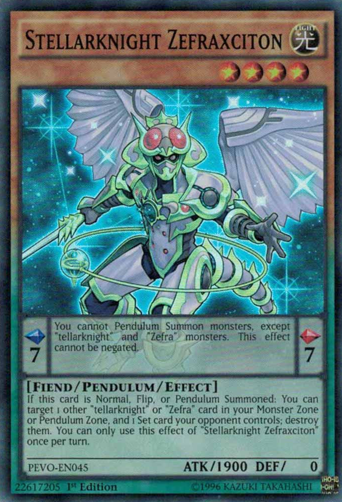 Stellarknight Zefraxciton [PEVO-EN045] Super Rare Yu-Gi-Oh!