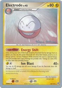 Electrode LV.42 (26/132) (Intimidation - Tristan Robinson) [World Championships 2008] Pokémon