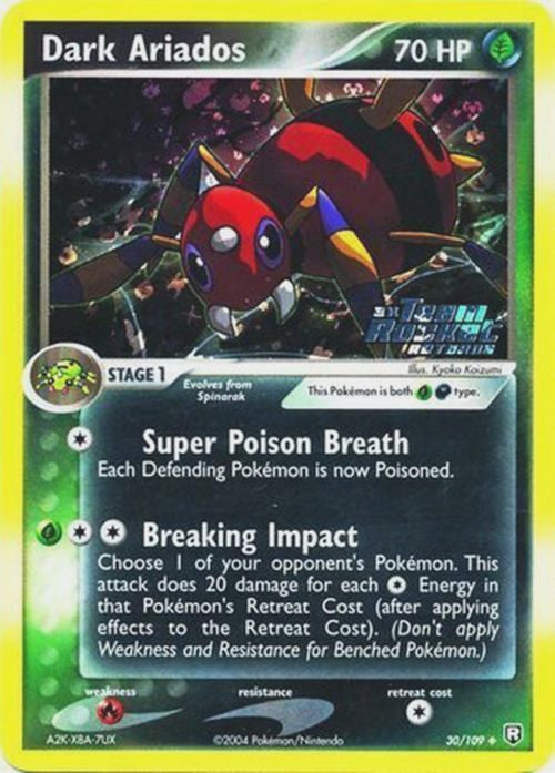 Dark Ariados (30/109) (Stamped) [EX: Team Rocket Returns] Pokémon