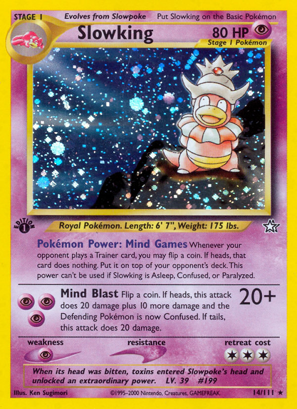 Slowking (14/111) [Neo Genesis 1st Edition] Pokémon
