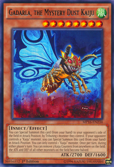 Gadarla, the Mystery Dust Kaiju [MP16-EN234] Rare Yu-Gi-Oh!