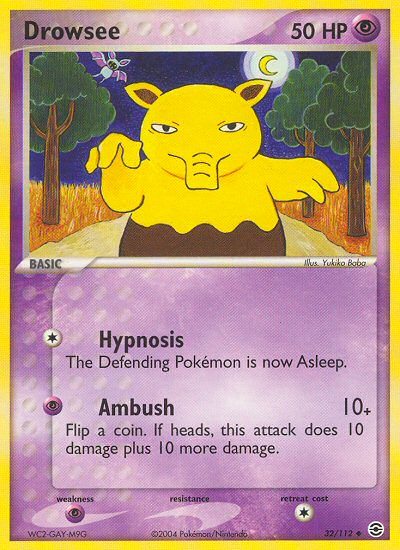 Drowzee (32/112) [EX: FireRed & LeafGreen] Pokémon
