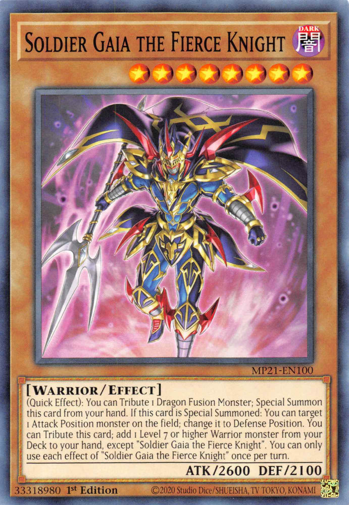Soldier Gaia The Fierce Knight [MP21-EN100] Common Yu-Gi-Oh!