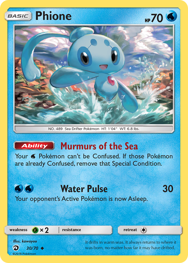 Phione (30/70) [Sun & Moon: Dragon Majesty] Pokémon