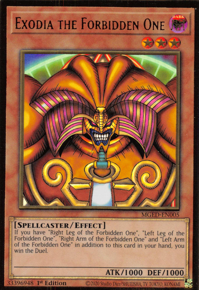 Exodia the Forbidden One [MGED-EN005] Gold Rare Yu-Gi-Oh!