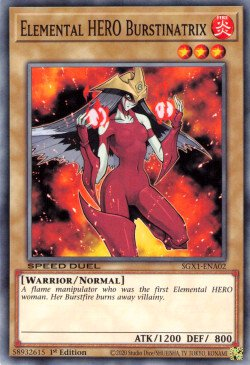 Elemental HERO Burstinatrix [SGX1-ENA02] Common Yu-Gi-Oh!