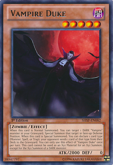 Vampire Duke [SHSP-EN082] Rare Yu-Gi-Oh!