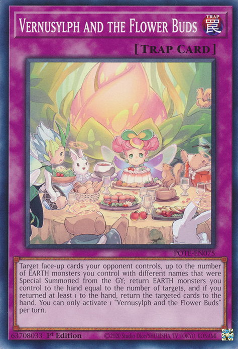 Vernusylph and the Flower Buds [POTE-EN075] Common Yu-Gi-Oh!