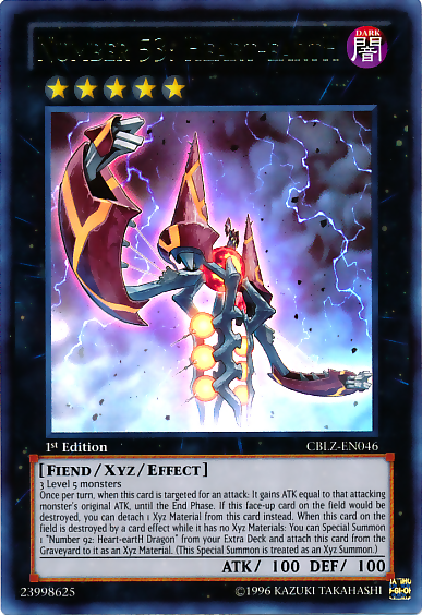 Number 53: Heart-eartH [CBLZ-EN046] Ultra Rare Yu-Gi-Oh!
