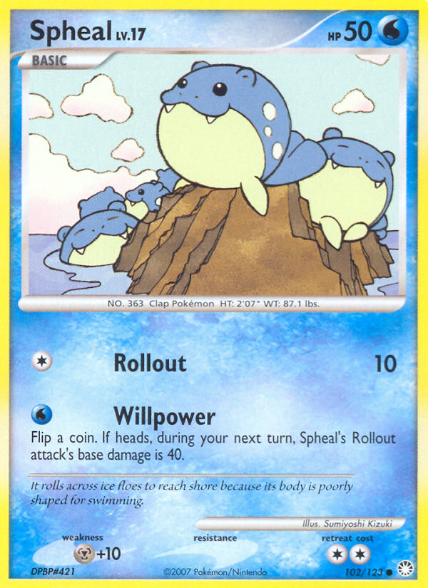 Spheal (102/123) [Diamond & Pearl: Mysterious Treasures] Pokémon