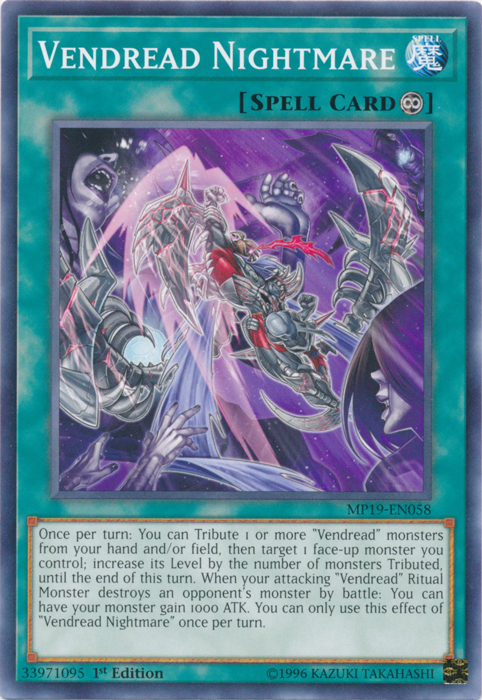 Vendread Nightmare [MP19-EN058] Common Yu-Gi-Oh!