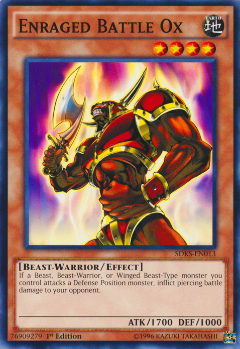 Enraged Battle Ox [SDKS-EN013] Common Yu-Gi-Oh!
