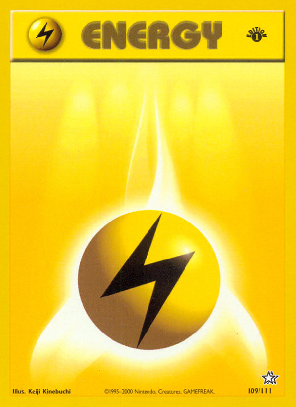Lightning Energy (109/111) [Neo Genesis 1st Edition] Pokémon
