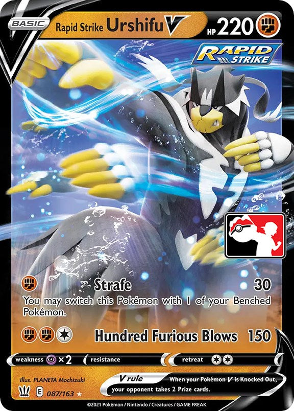 Rapid Strike Urshifu V (087/163) [Prize Pack Series One] Pokémon
