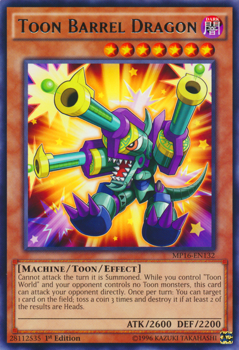 Toon Barrel Dragon [MP16-EN132] Rare Yu-Gi-Oh!