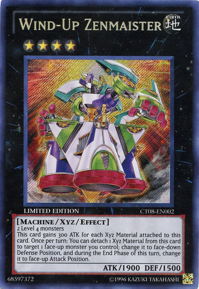 Wind-Up Zenmaister [CT08-EN002] Secret Rare Yu-Gi-Oh!