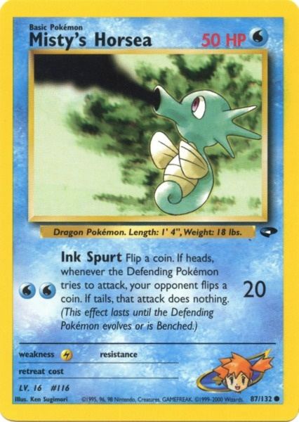 Misty's Horsea (87/132) [Gym Challenge Unlimited] Pokémon