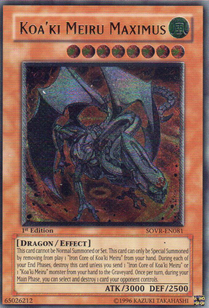 Koa'ki Meiru Maximus [SOVR-EN081] Ultimate Rare Yu-Gi-Oh!