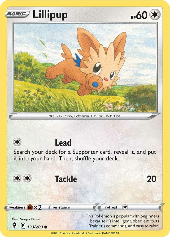 Lillipup (133/203) [Sword & Shield: Evolving Skies] Pokémon