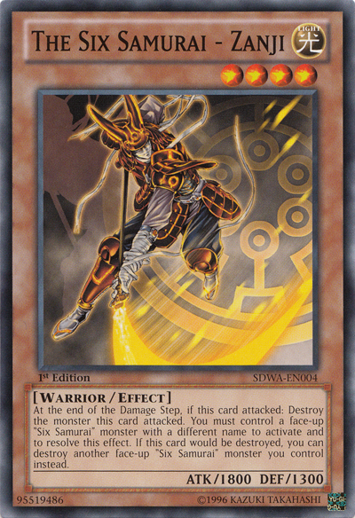 The Six Samurai - Zanji [SDWA-EN004] Common Yu-Gi-Oh!