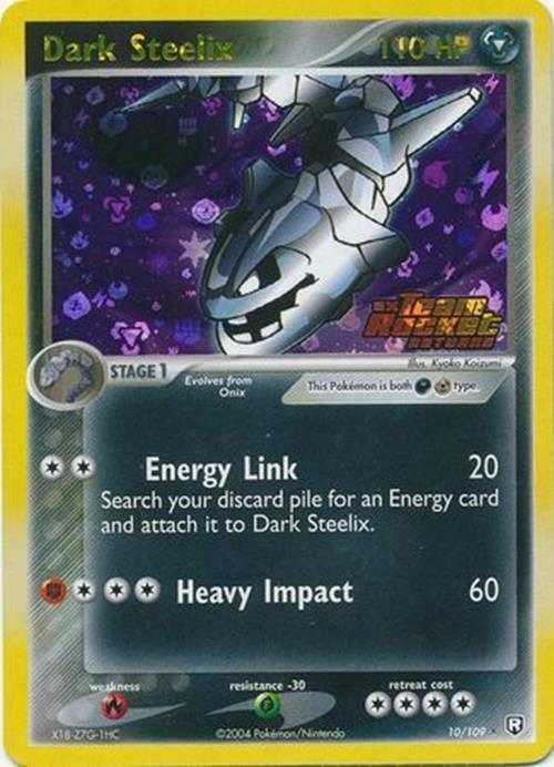 Dark Steelix (10/109) (Stamped) [EX: Team Rocket Returns] Pokémon