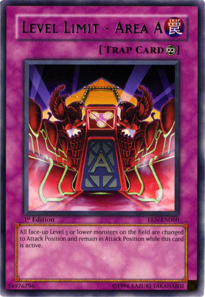 Level Limit - Area A [EEN-EN060] Rare Yu-Gi-Oh!