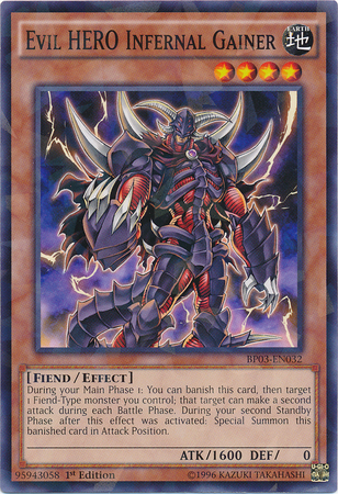 Evil HERO Infernal Gainer [BP03-EN032] Shatterfoil Rare Yu-Gi-Oh!