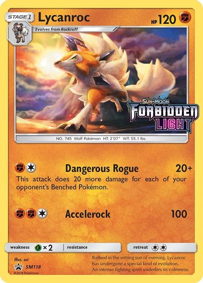 Lycanroc (SM118) (Prerelease Promo) [Sun & Moon: Black Star Promos] Pokémon