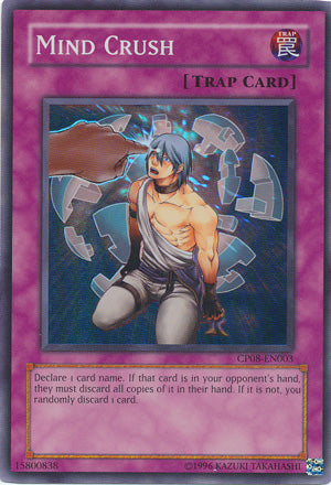 Mind Crush [CP08-EN003] Super Rare Yu-Gi-Oh!